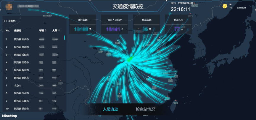 918博天堂(中国)旗下世纪高通助力西安上线“交通疫情防控作战图”